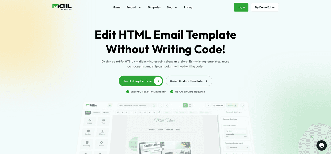 MailEditor – Visual Email Builder Platform